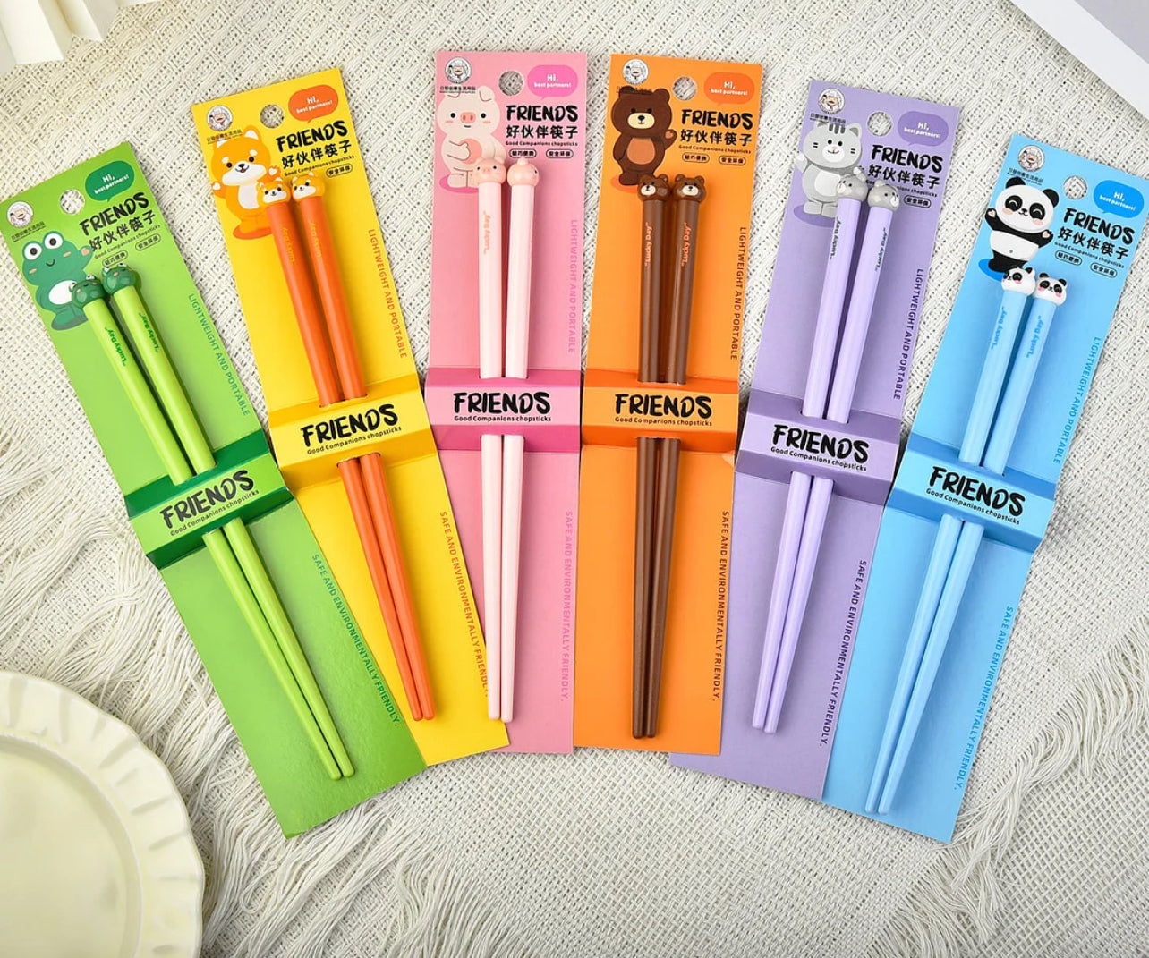 Animal Theme Chopsticks for Kids (Design may vary)