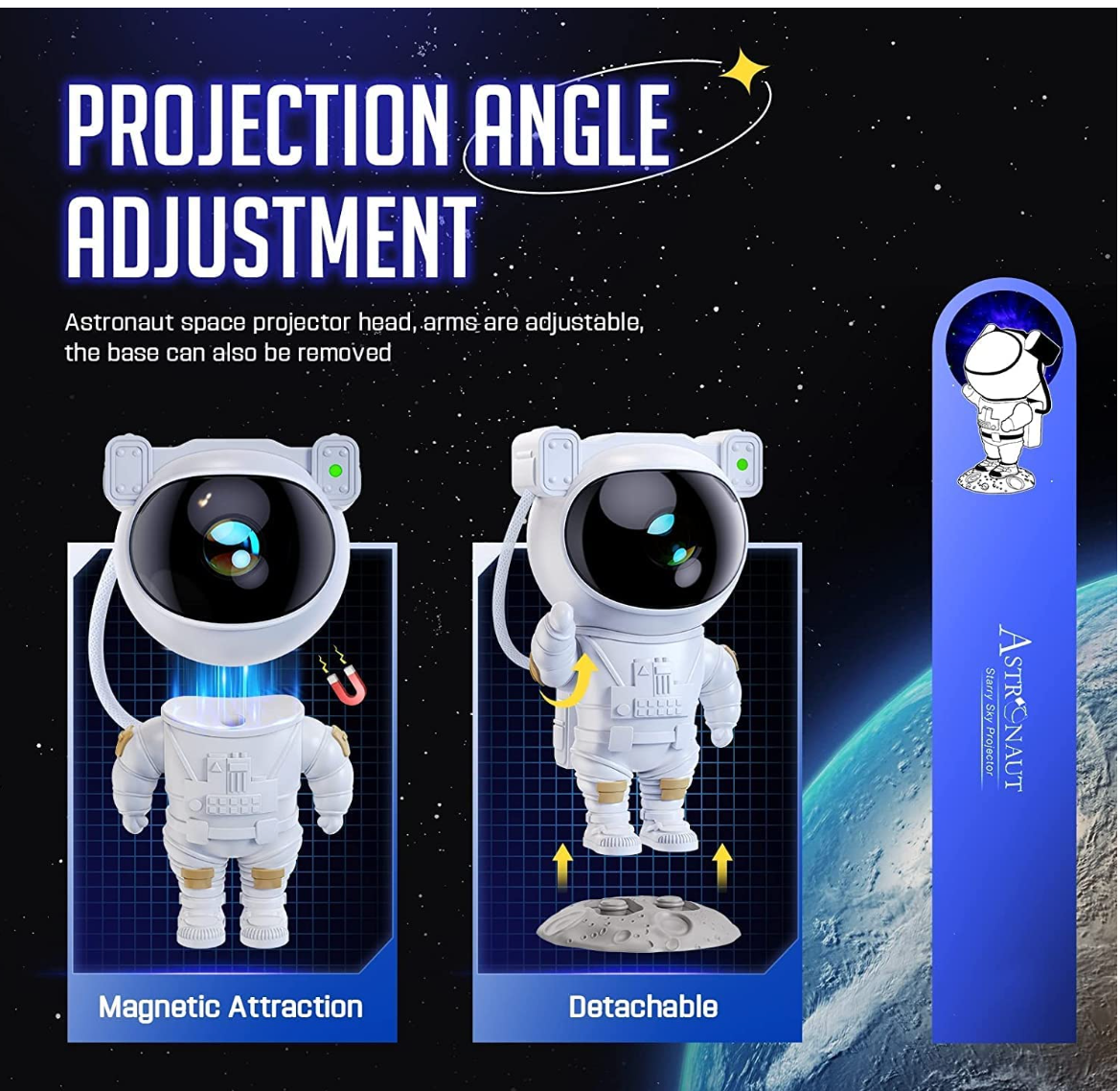 Space Projector With Stand and Remote