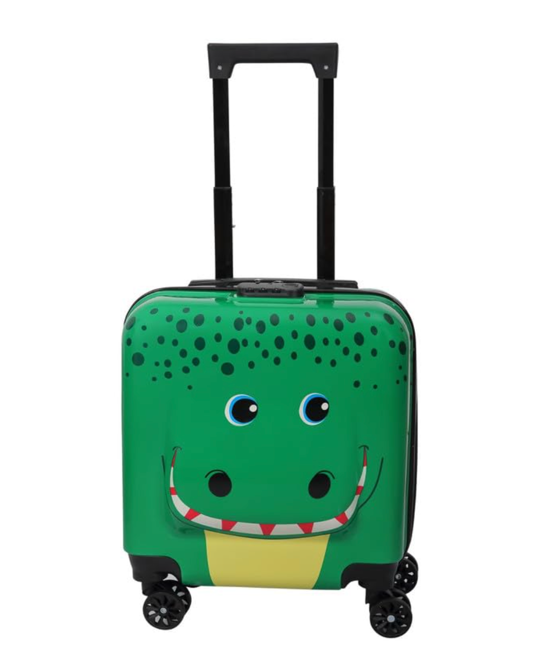 Kids Dinosaur Trolley Suitcase – Lightweight Hard Shell Cabin Luggage with Spinner Wheels