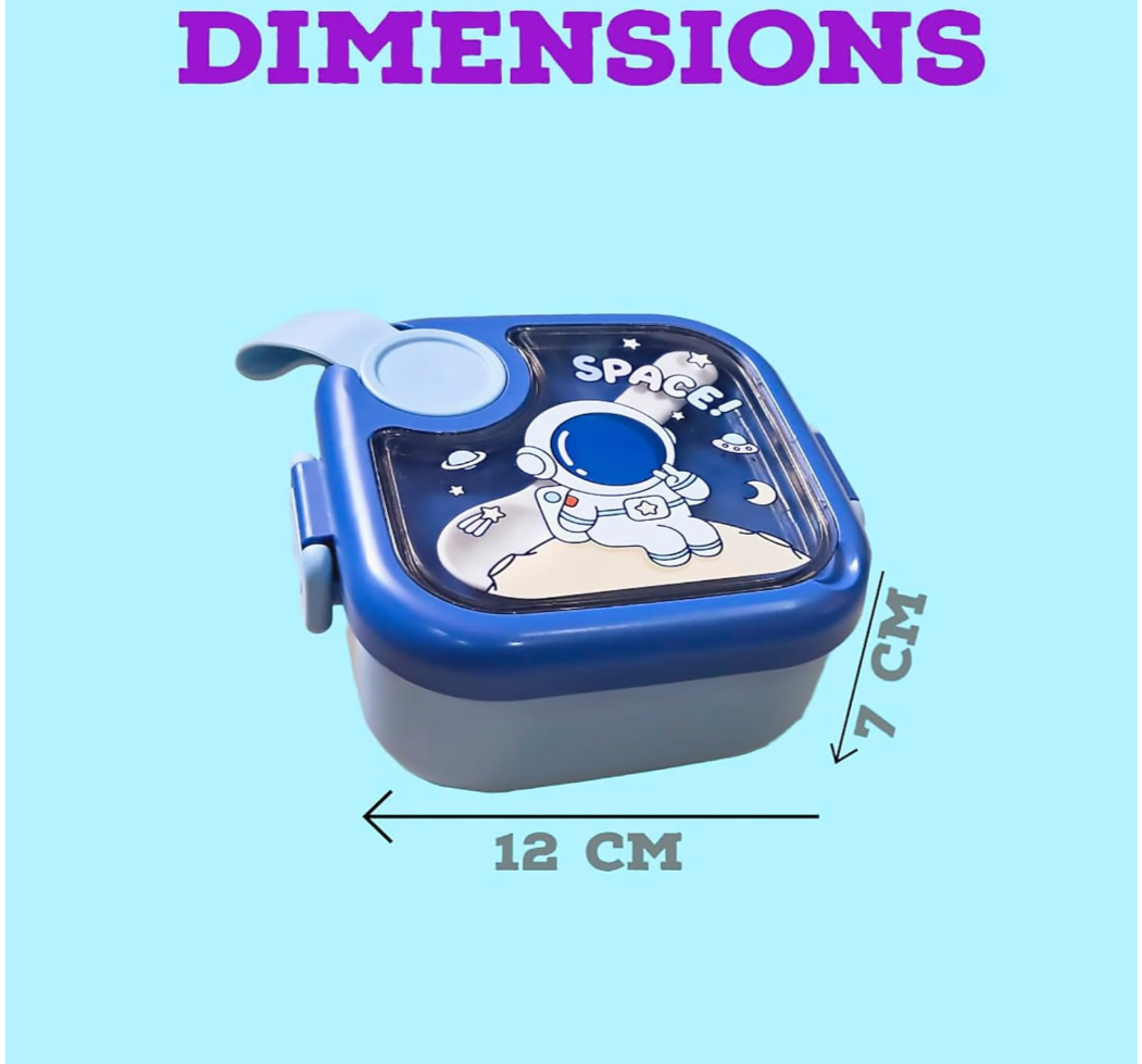Space Mini Lunch Box With Bowl, Spoon and Scissor