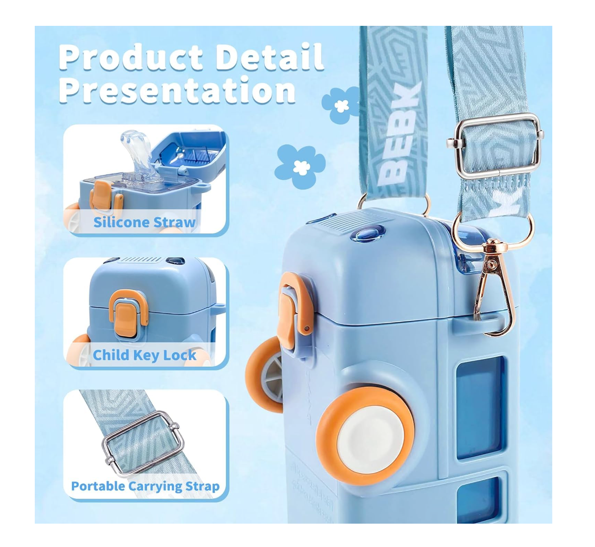 Bus Shaped Water Botlle (Color may vary)