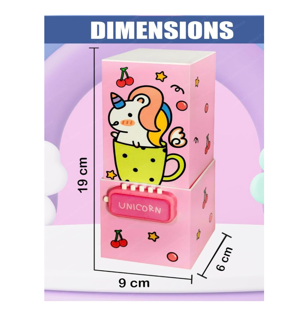 Unicorn Foldable Pencil Box With Lock