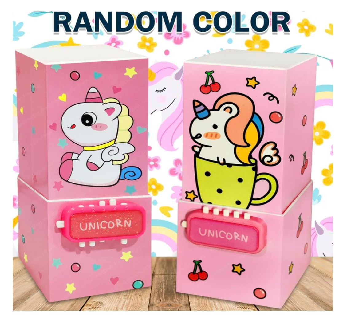 Unicorn Foldable Pencil Box With Lock