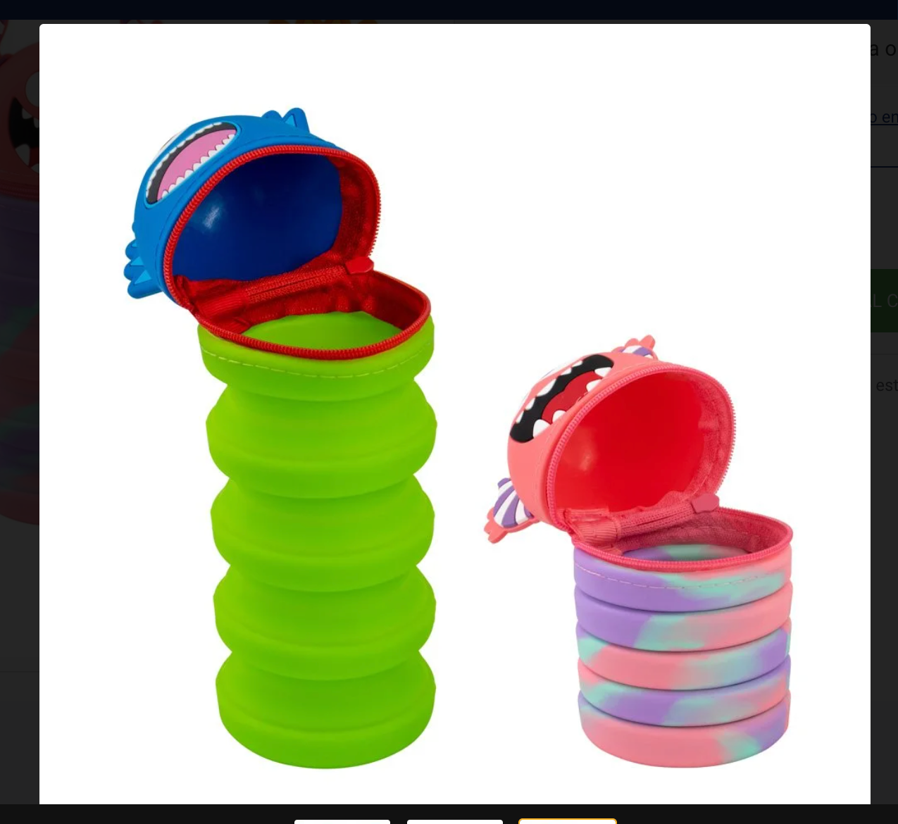 Pack of 2 Cartoon Telescopic Pencil/Pen/Make up Brush Holder