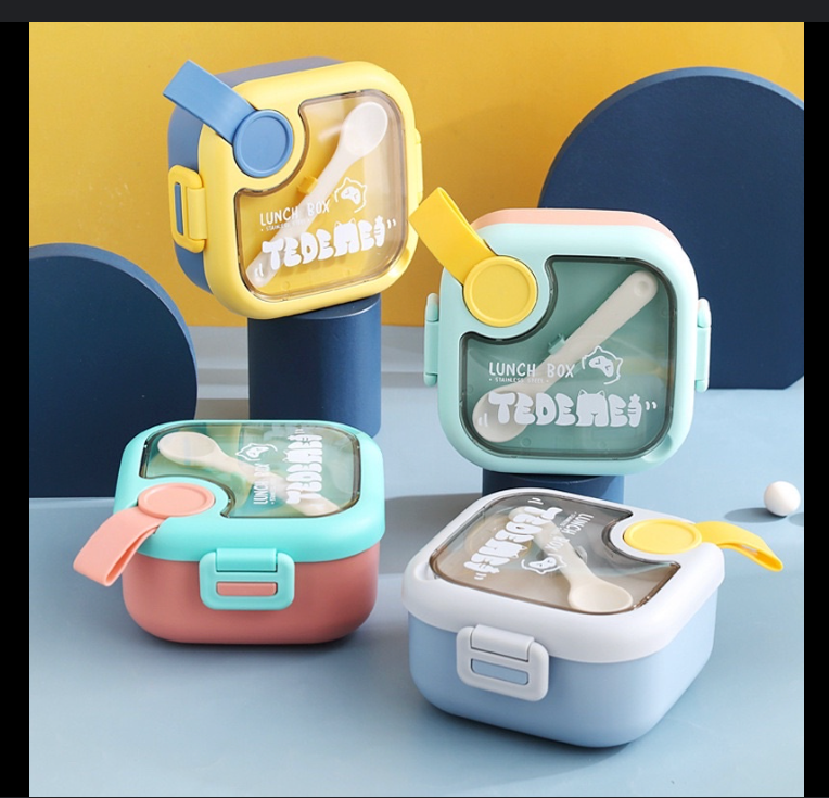 Mini Lunch Box With Bowl, Spoon and Scissors
