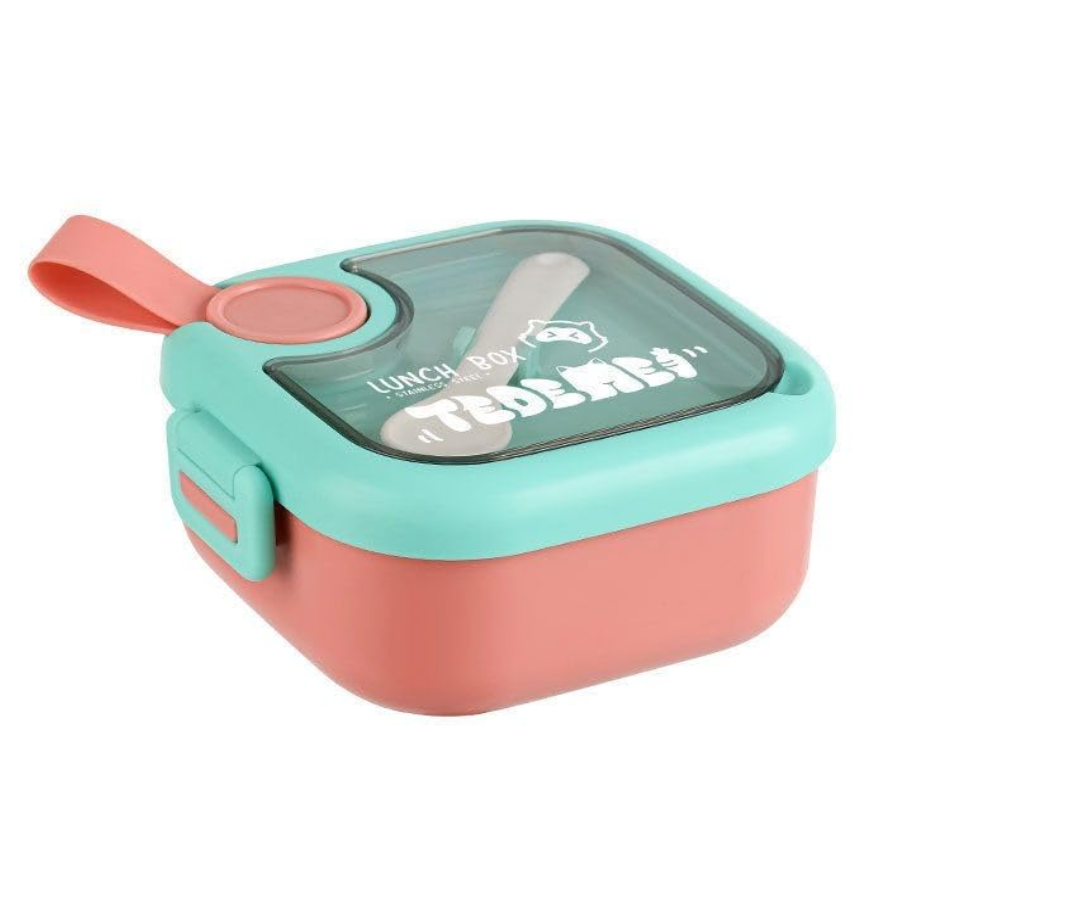 Mini Lunch Box With Bowl, Spoon and Scissors