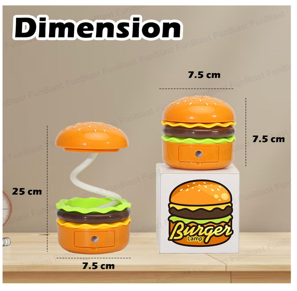 Hamburger Shaped Table Lamp with Pencil Sharpener