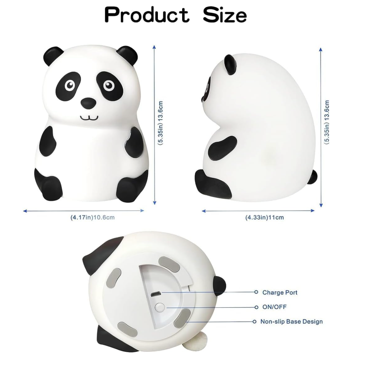 Panda Lamp With Multi-Color Modes
