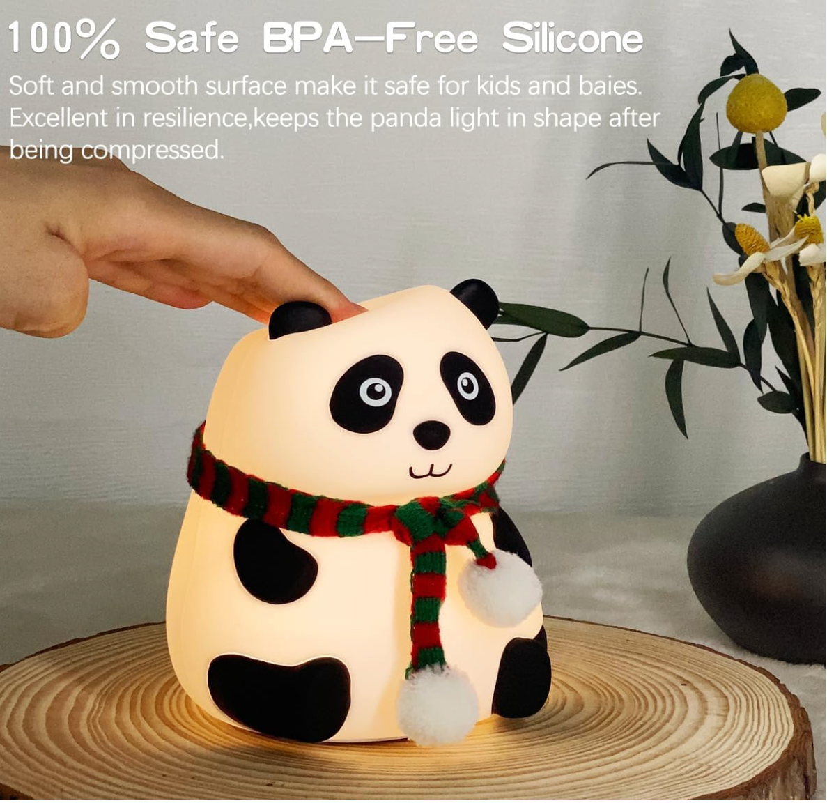 Panda Lamp With Multi-Color Modes