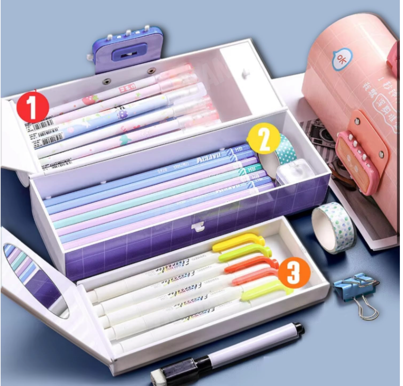 Unicorn Pencil Box With Lock