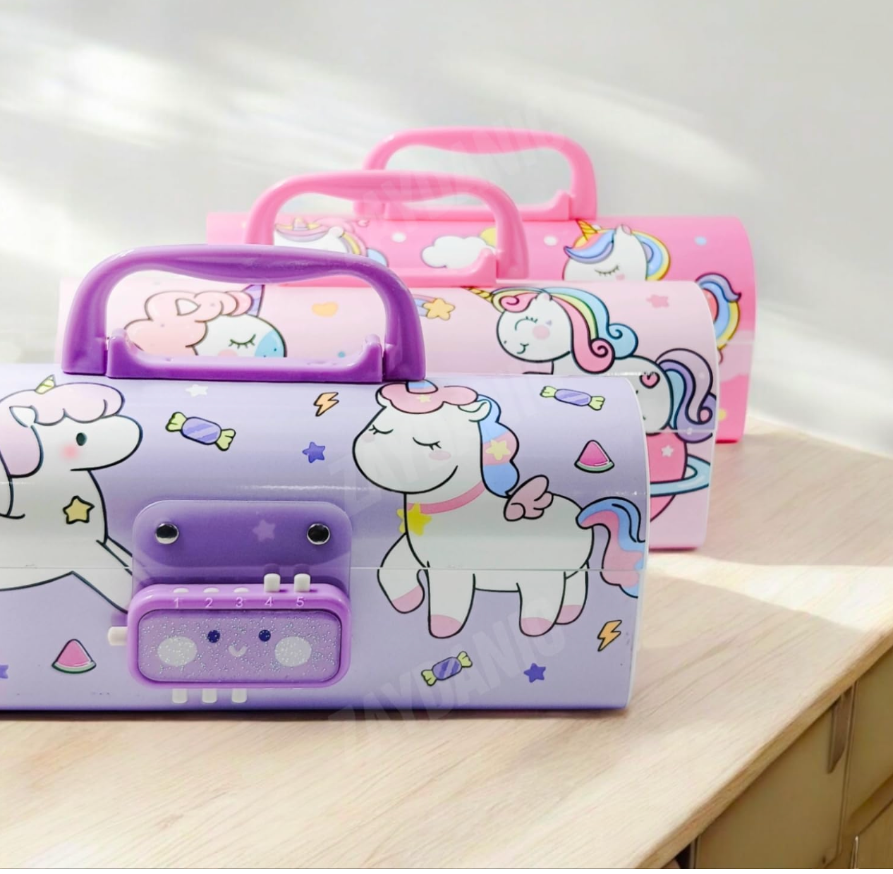 Unicorn Pencil Box With Lock