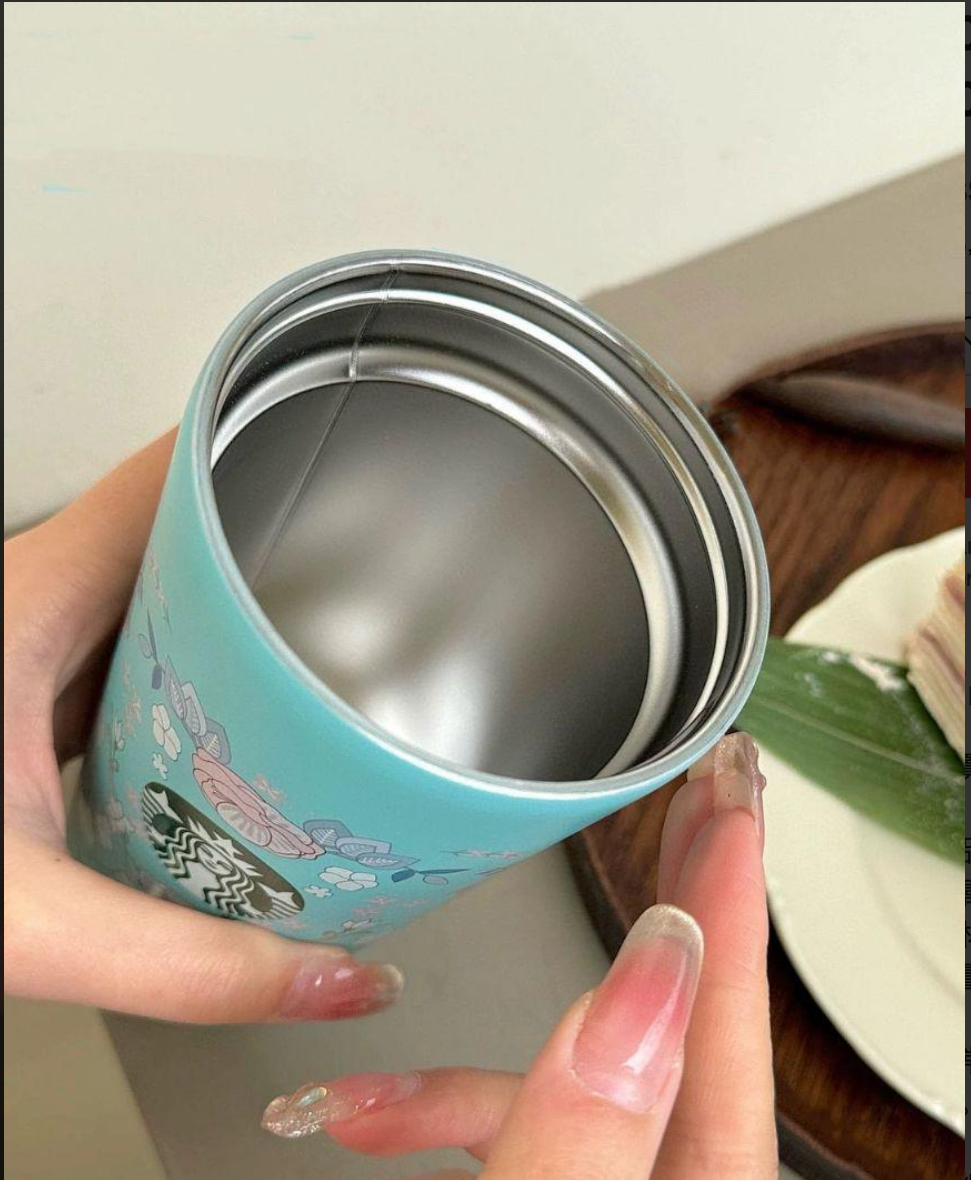 Stainless Steel Starbucks Sipper (Blue)