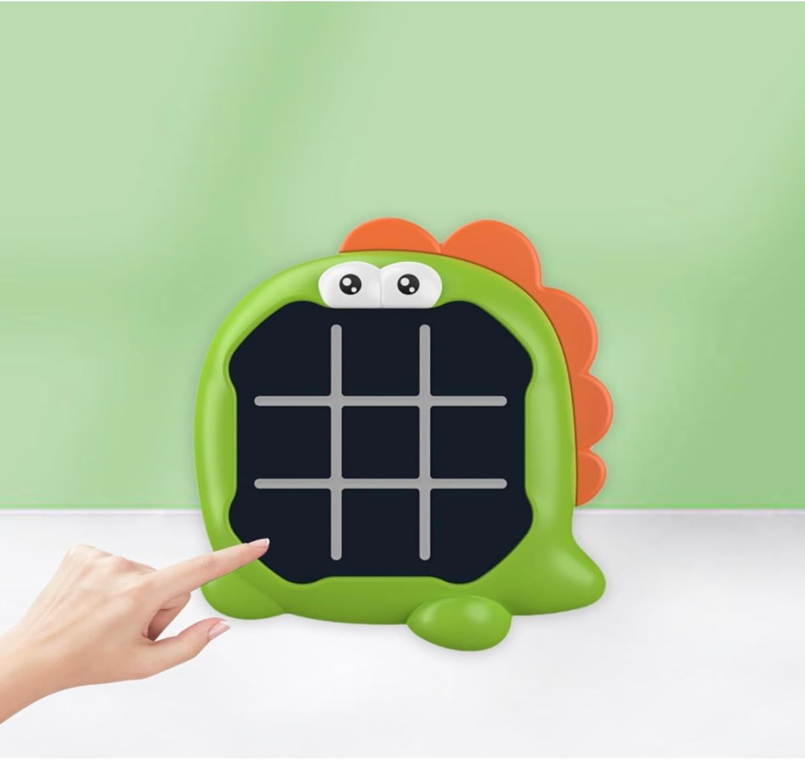 Animal-Themed 2-in-1 Tic Tac Toe and Memory Flash Game (Theme May Differ)