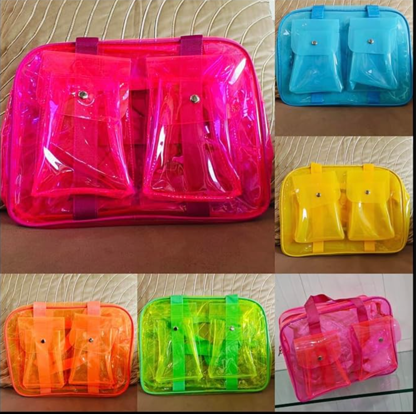 Transparent Kids Duffle Bag ( Color May Vary)
