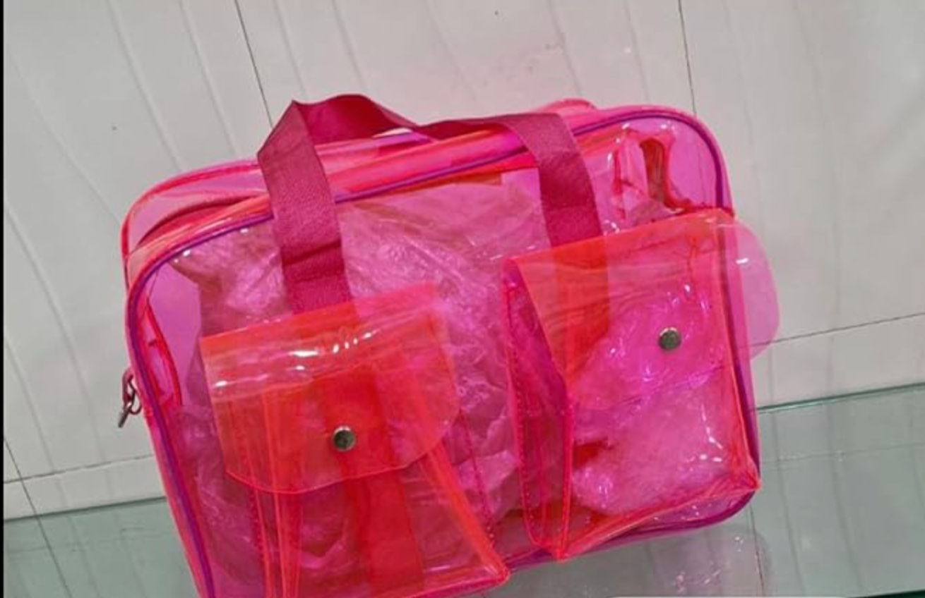 Transparent Kids Duffle Bag ( Color May Vary)
