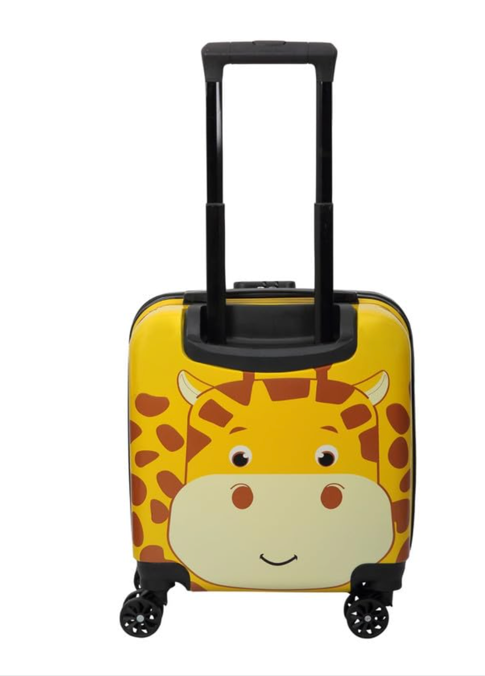 Kids Giraffe Trolley Suitcase – Lightweight Hard Shell Cabin Luggage with Spinner Wheels