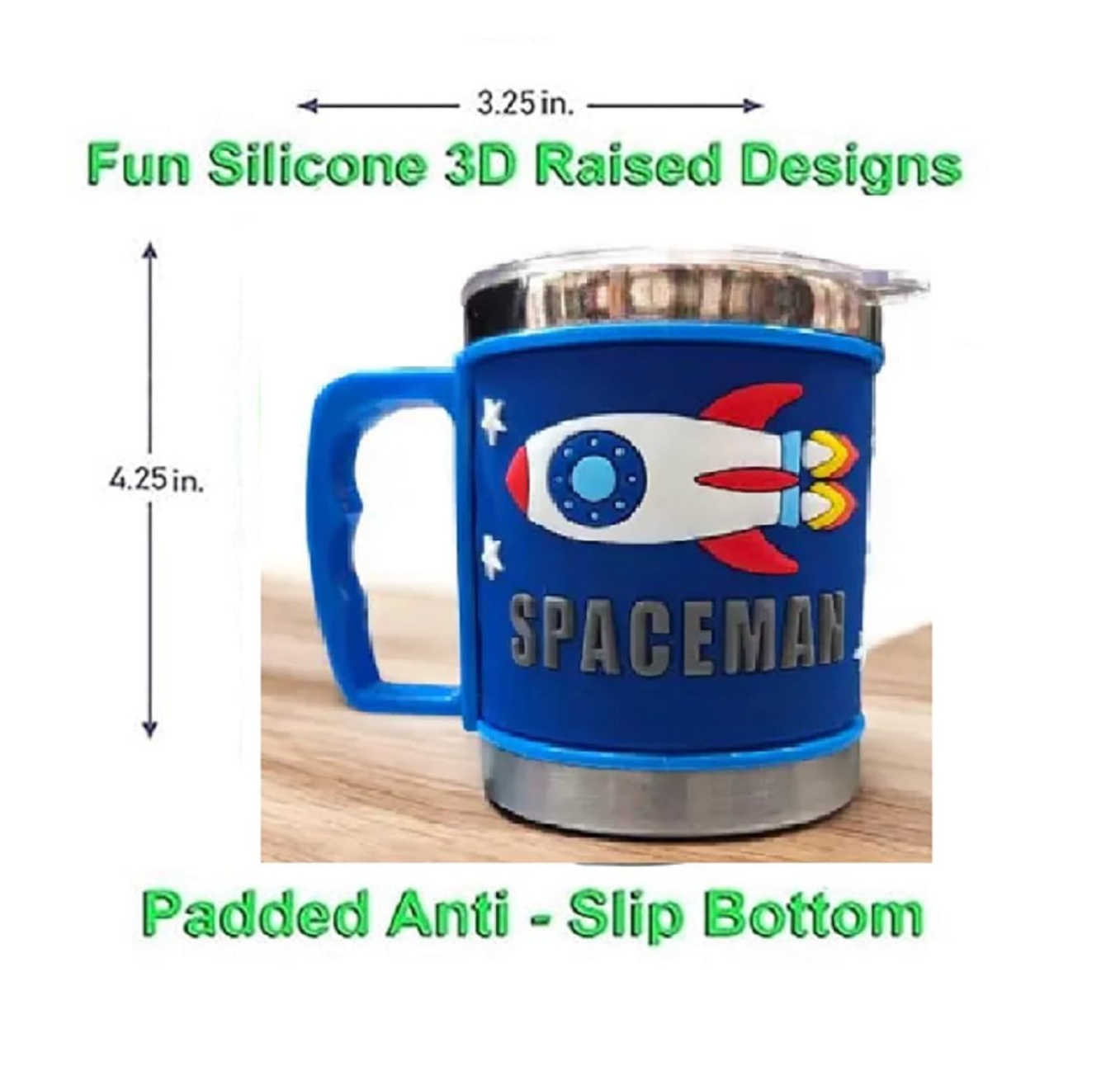 Space Theme Stainless Steel Mug With Lid