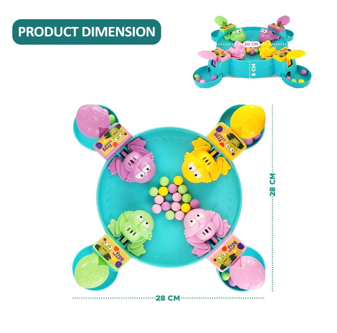 Hungry Frog Indoor Game for Kids (Colour may vary)