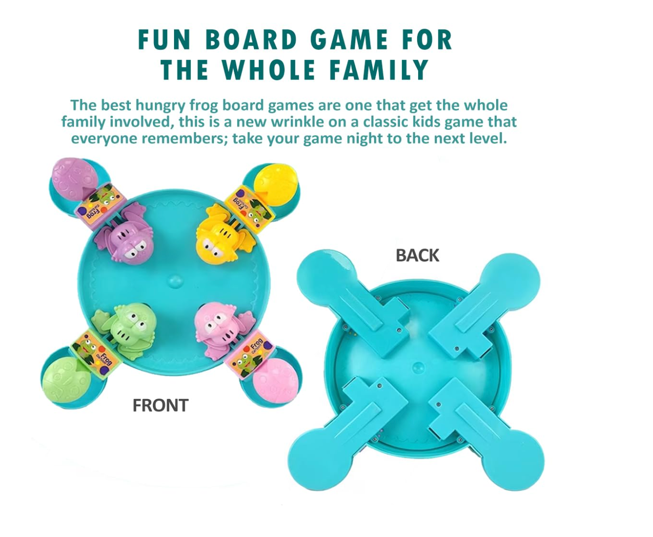 Hungry Frog Indoor Game for Kids (Colour may vary)