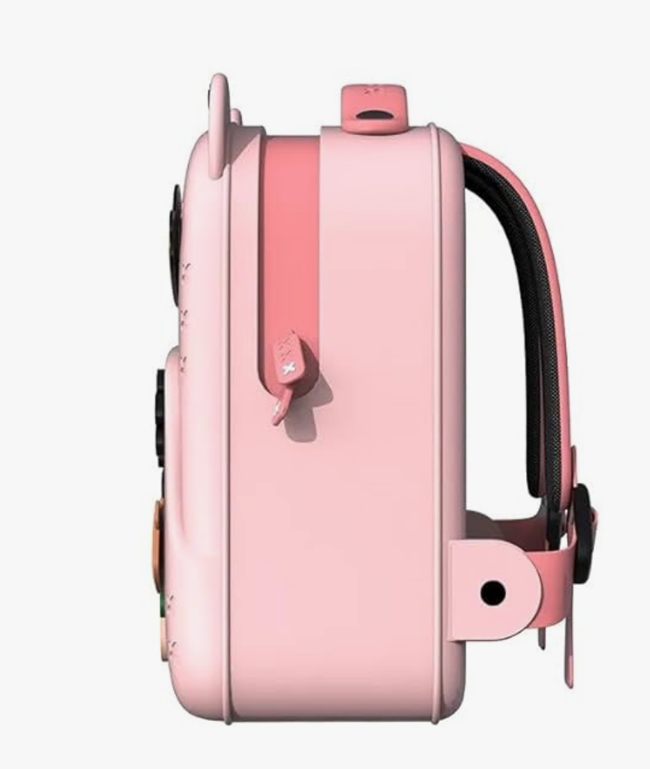 Kids School Bag Soft Plush Backpacks Cartoon Boys Girls Baby(pink)