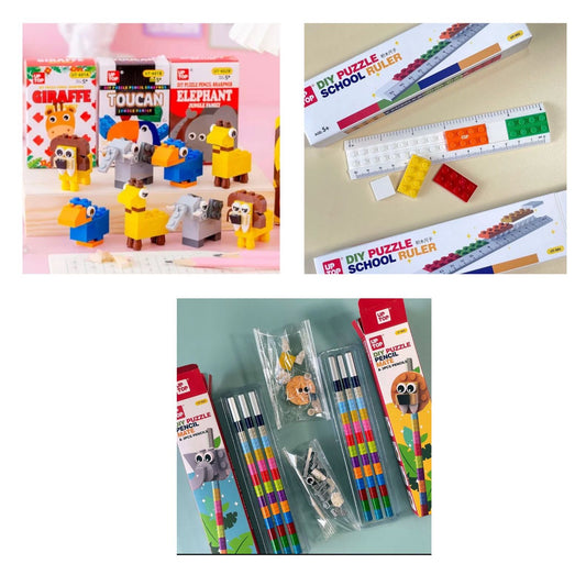 LEGO Combo - Pencil, Scale And Sharpener