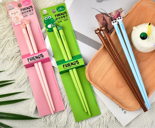 Animal Theme Chopsticks for Kids (Design may vary)