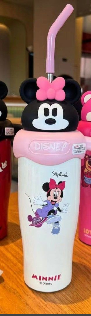 Minnie Mouse Stainless Steel Sipper With Straw