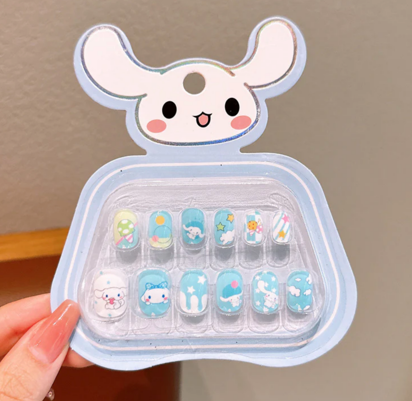 12 Pcs Press On Nails For Kids  - Pack of 2 (Design May Vary)