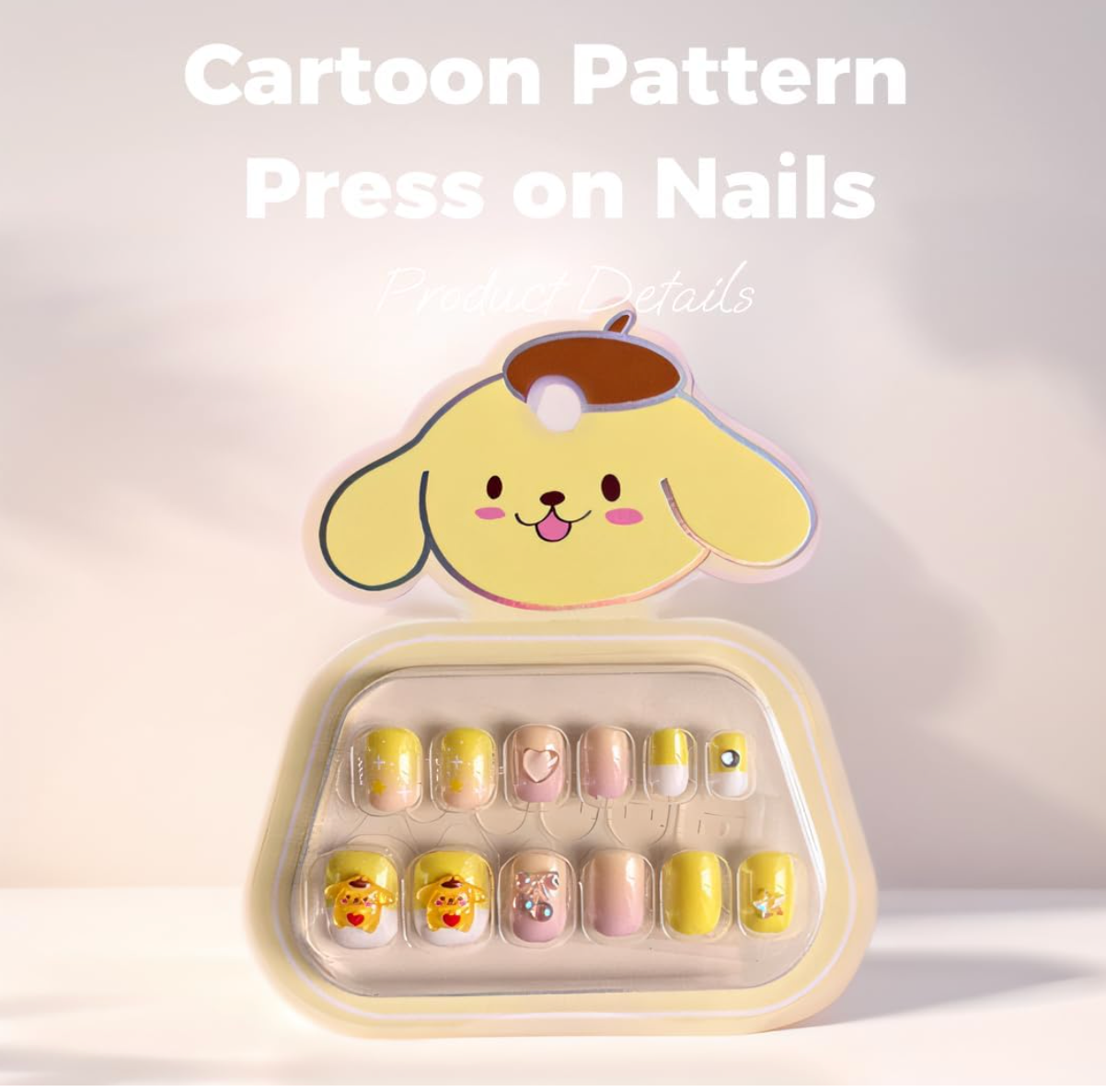 12 Pcs Press On Nails For Kids  - Pack of 2 (Design May Vary)