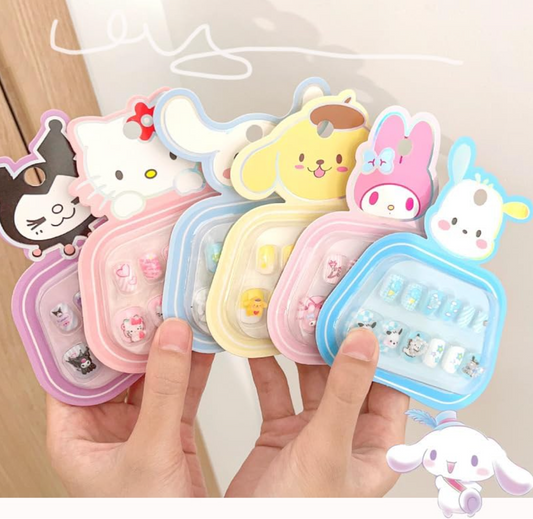12 Pcs Press On Nails For Kids (Design May Vary)