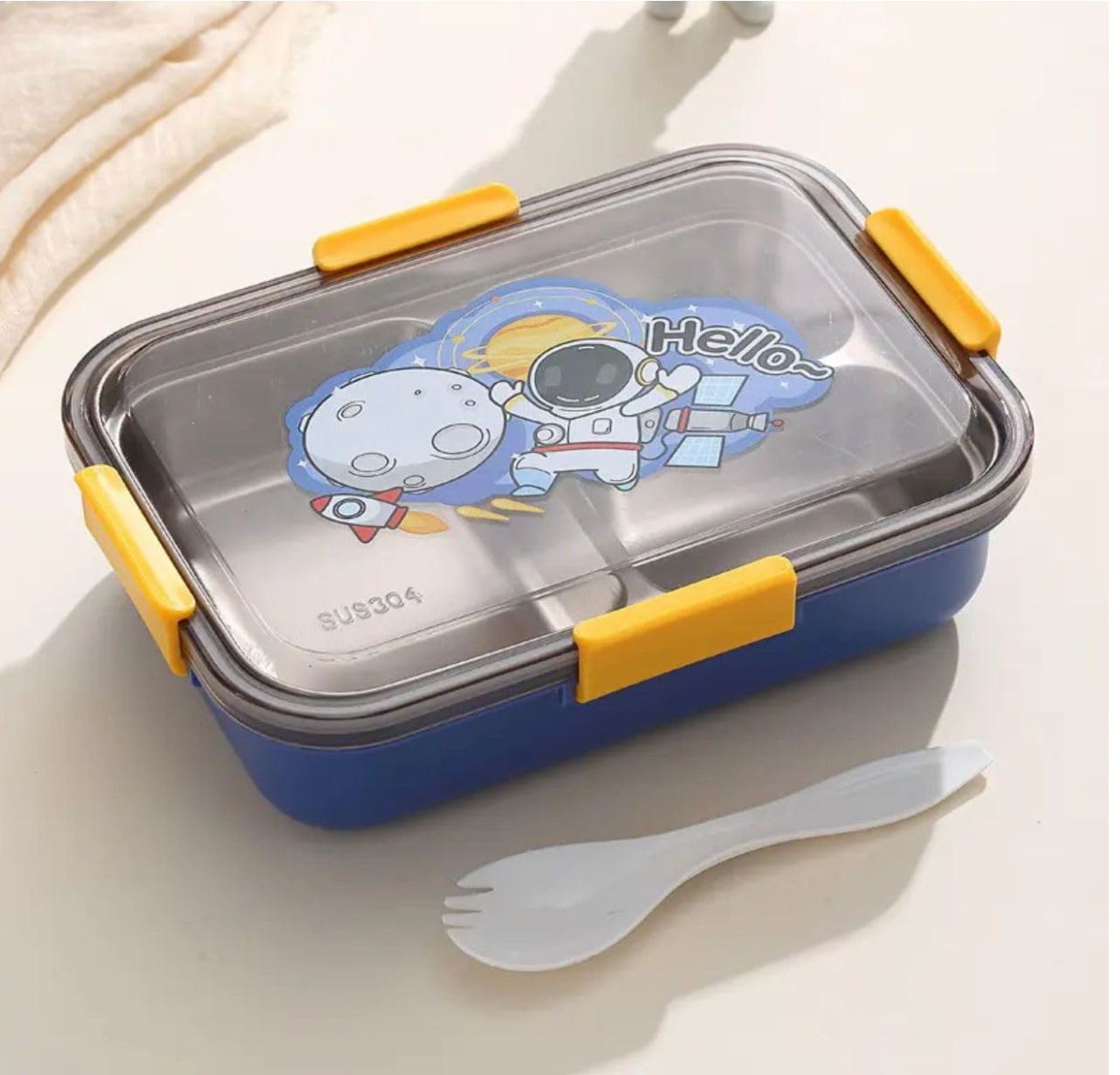3 Compartment Space Lunch Box