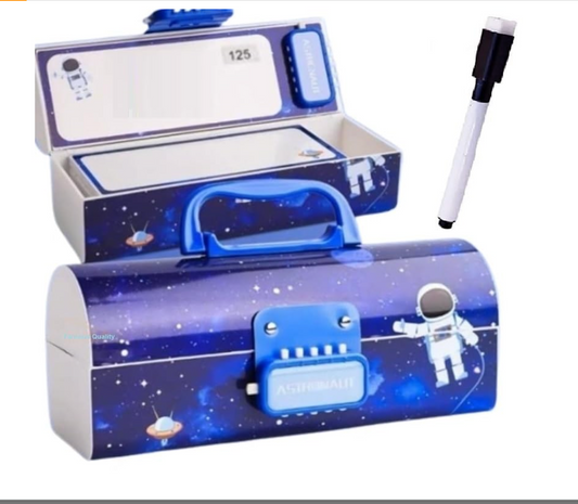 Space Pencil Box With Lock