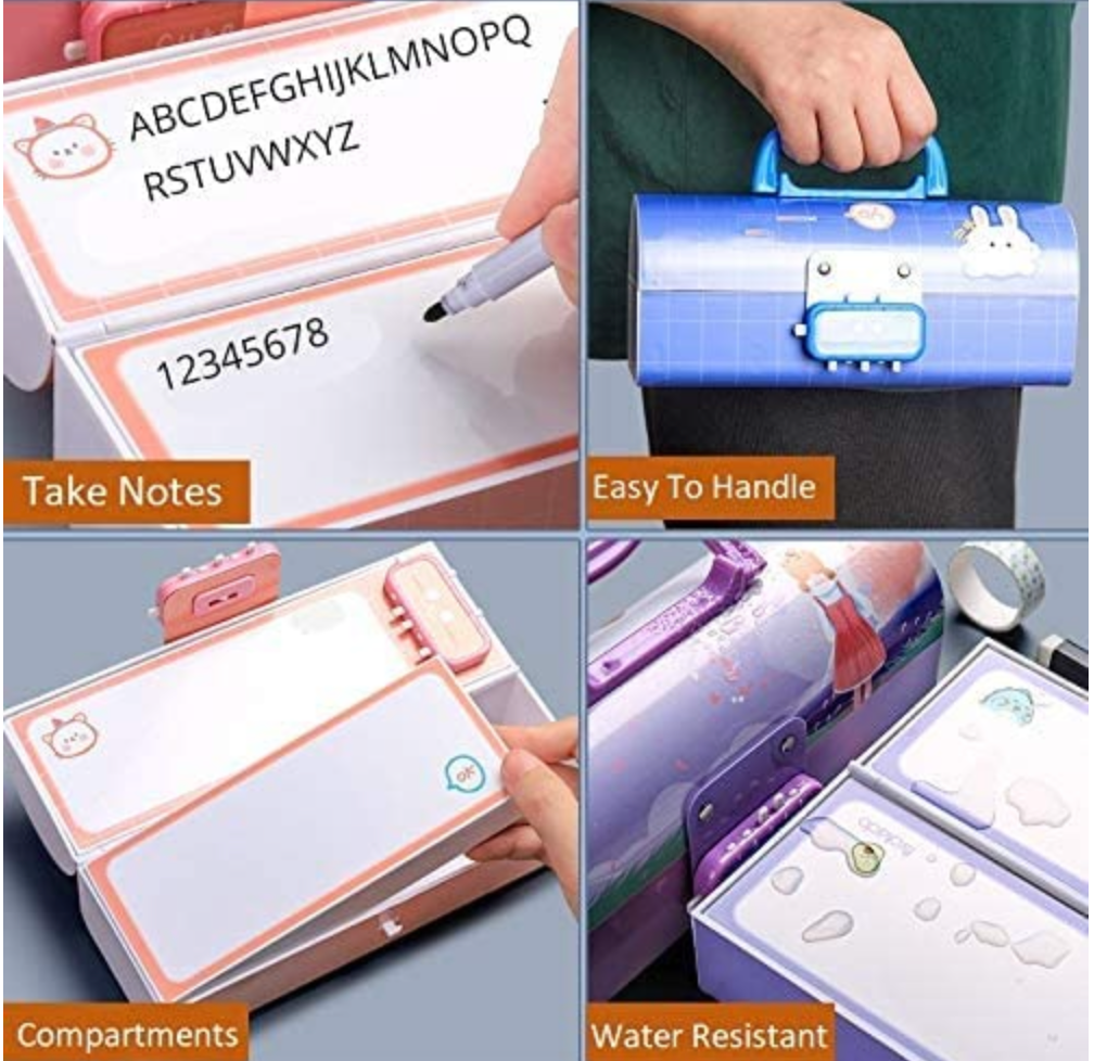 Space Pencil Box With Lock