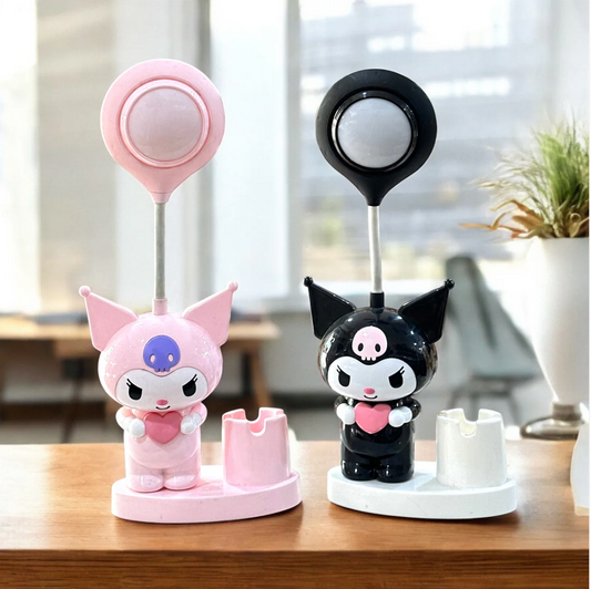 Kuromi Pen Stand With Lamp (Color May Vary)