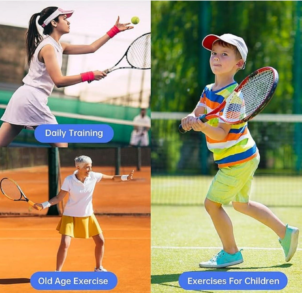Tennis Trainer Rebound Ball Set (Colour may vary)