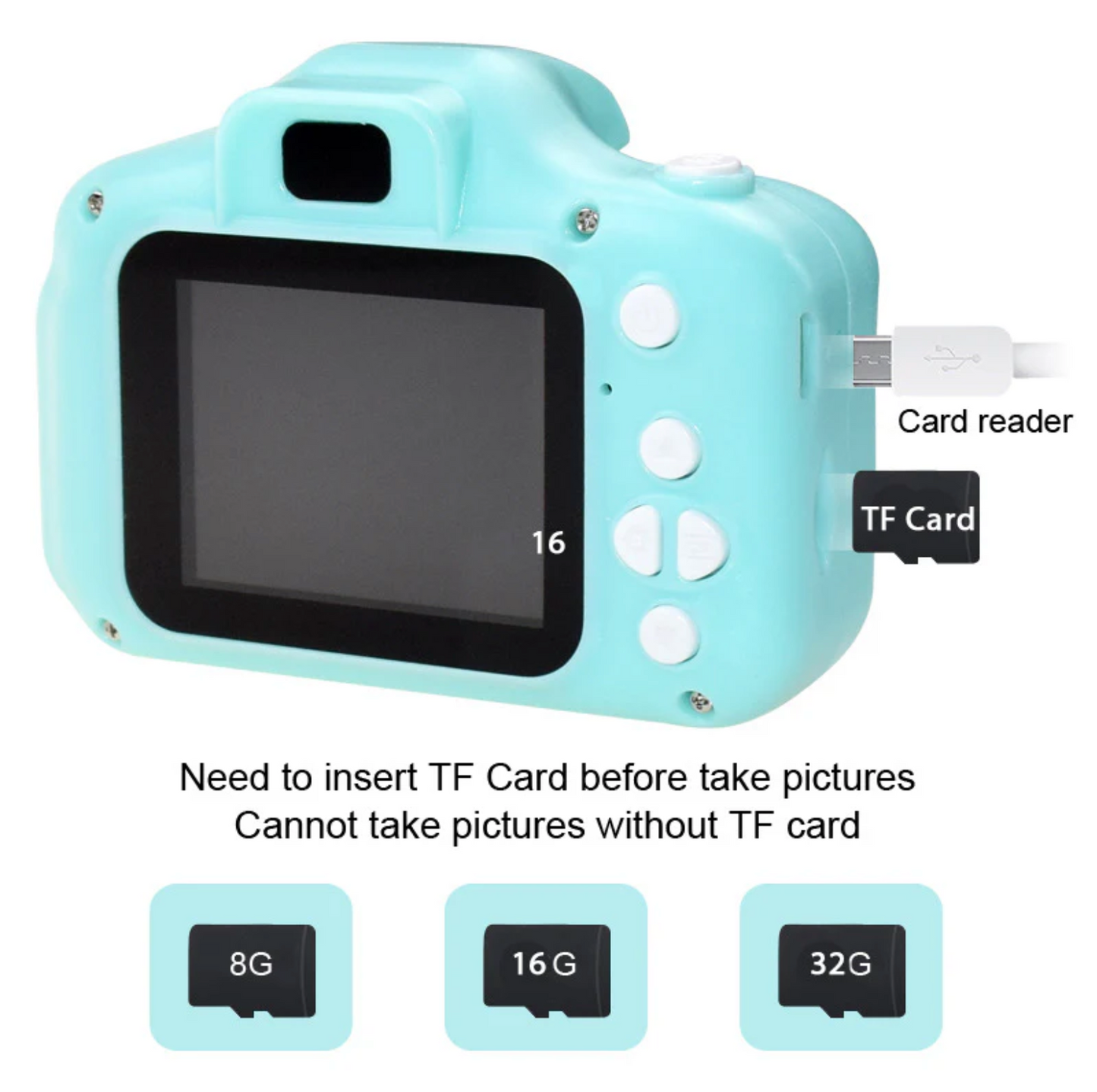 Kids Mini Portable Camera (Color may vary)