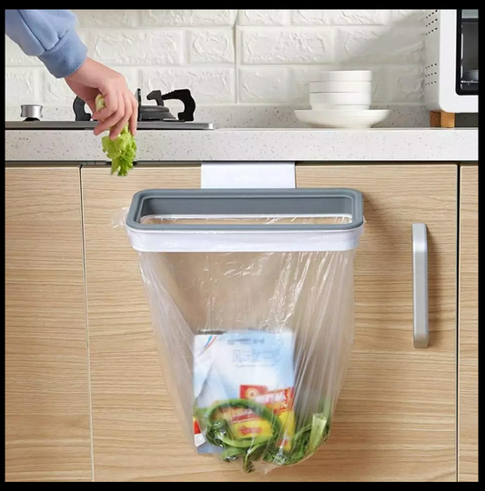 TMDA  Plastic Hanging Trash Bag Holder Rubbish Bin(WhiteColour, 1 pc)