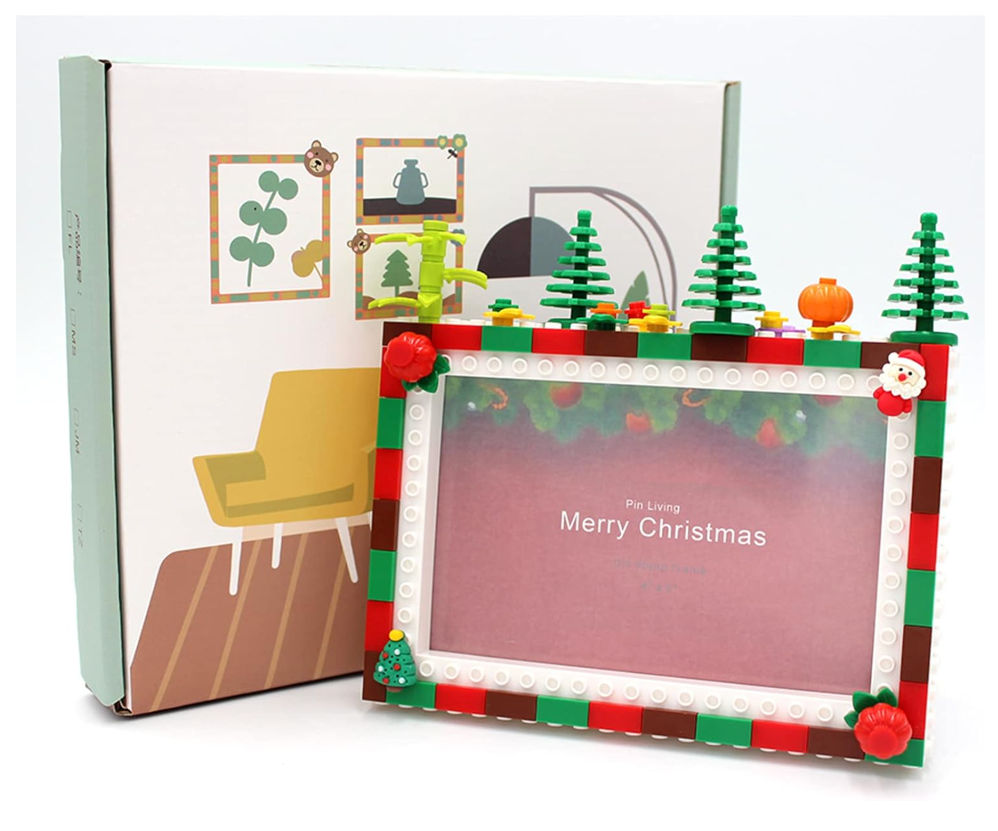 CHRISTMAS COMBO-  CHRISTMAS THEME LEGO FRAME AND  CHRISTMAS CUTLERY