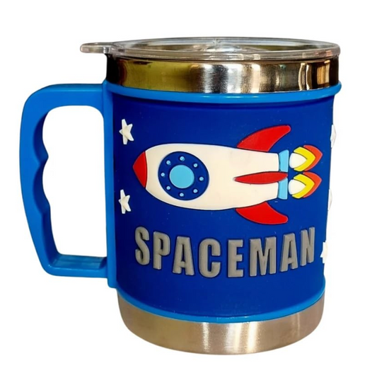 Space Theme Stainless Steel Mug With Lid