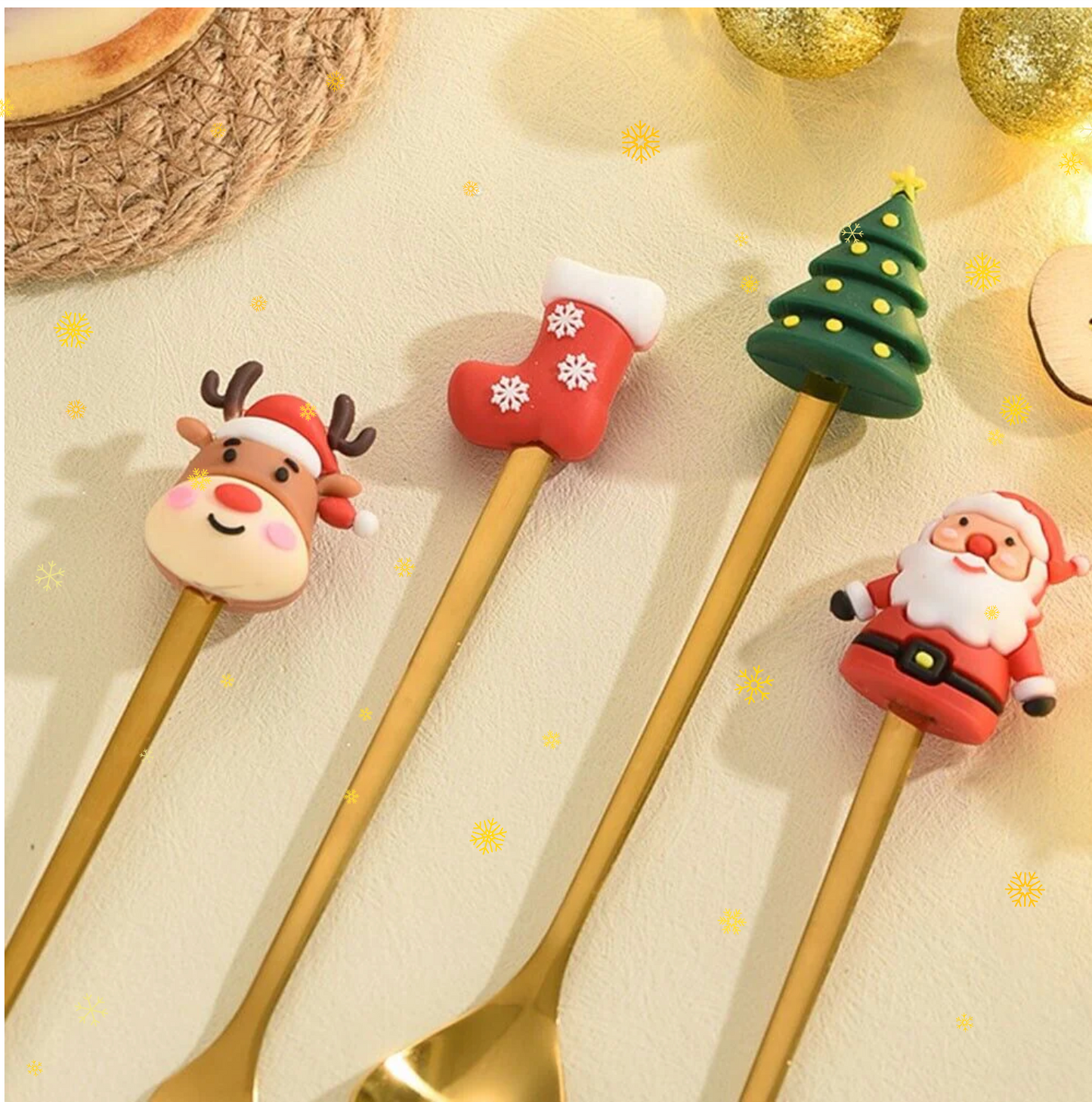 CHRISTMAS CUTLERY 4 pcs Spoon Fork Set